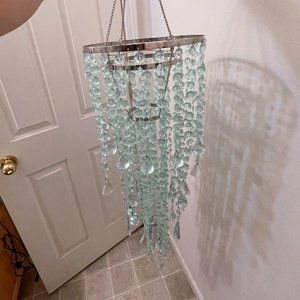 Light Blue Urban Outfitters Resin Chandelier